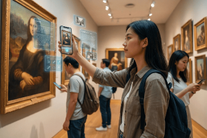 WebAR 智慧導覽:手機掃描展品觸發 AR 互動資訊
